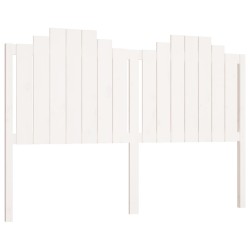 vidaXL Cabecero de cama madera maciza de pino blanco 156x4x110 cm