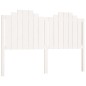 vidaXL Cabecero de cama madera maciza de pino blanco 156x4x110 cm vidaXL Cabecero de cama madera maciza de pino blanco 156x4x110 cm