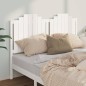 vidaXL Cabecero de cama madera maciza de pino blanco 156x4x110 cm vidaXL Cabecero de cama madera maciza de pino blanco 156x4x110 cm