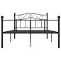 vidaXL Estructura de cama de metal negro 120x200 cm vidaXL Estructura de cama de metal negro 120x200 cm
