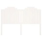 vidaXL Cabecero de cama madera maciza de pino blanco 156x4x110 cm vidaXL Cabecero de cama madera maciza de pino blanco 156x4x110 cm