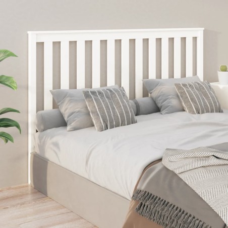 vidaXL Cabecero de cama madera maciza de pino blanco 166x4x101 cm