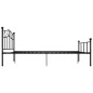 vidaXL Estructura de cama de metal negro 120x200 cm vidaXL Estructura de cama de metal negro 120x200 cm