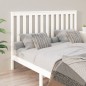vidaXL Cabecero de cama madera maciza de pino blanco 166x4x101 cm vidaXL Cabecero de cama madera maciza de pino blanco 166x4x101 cm