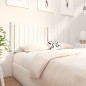 vidaXL Cabecero de cama madera maciza de pino blanco 155,5x4x100 cm vidaXL Cabecero de cama madera maciza de pino blanco 155,5x4x100 cm