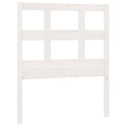 vidaXL Cabecero de cama madera maciza de pino blanco 105,5x4x100 cm