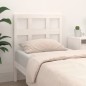 vidaXL Cabecero de cama madera maciza de pino blanco 105,5x4x100 cm vidaXL Cabecero de cama madera maciza de pino blanco 105,5x4x100 cm