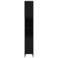 vidaXL Armario de baño madera contrachapada negro 30x30x190 cm vidaXL Armario de baño madera contrachapada negro 30x30x190 cm