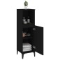 vidaXL Armario de baño madera contrachapada negro 30x30x100 cm vidaXL Armario de baño madera contrachapada negro 30x30x100 cm