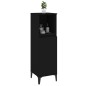 vidaXL Armario de baño madera contrachapada negro 30x30x100 cm vidaXL Armario de baño madera contrachapada negro 30x30x100 cm