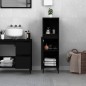vidaXL Armario de baño madera contrachapada negro 30x30x100 cm vidaXL Armario de baño madera contrachapada negro 30x30x100 cm