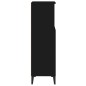 vidaXL Armario de baño madera contrachapada negro 30x30x100 cm vidaXL Armario de baño madera contrachapada negro 30x30x100 cm