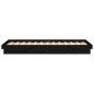vidaXL Estructura de cama con LED madera maciza negra 90x200 cm vidaXL Estructura de cama con LED madera maciza negra 90x200 cm