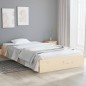 vidaXL Estructura de cama madera maciza 100x200 cm vidaXL Estructura de cama madera maciza 100x200 cm