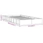 vidaXL Estructura de cama madera maciza blanco 100x200 cm