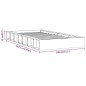 vidaXL Estructura de cama individual de madera maciza blanco 90x190 cm