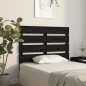 vidaXL Cabecero madera maciza de pino negro 90x3x80 cm vidaXL Cabecero madera maciza de pino negro 90x3x80 cm