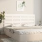 vidaXL Cabecero madera maciza de pino blanco 120x3x80 cm vidaXL Cabecero madera maciza de pino blanco 120x3x80 cm