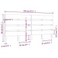 vidaXL Cabecero madera maciza de pino blanco 120x3x80 cm vidaXL Cabecero madera maciza de pino blanco 120x3x80 cm