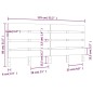 vidaXL Cabecero de cama madera maciza de pino blanco 135x3x80 cm vidaXL Cabecero de cama madera maciza de pino blanco 135x3x80 cm