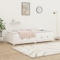 vidaXL Sofá cama madera maciza de pino blanco 80x200 cm