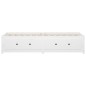 vidaXL Sofá cama madera maciza de pino blanco 80x200 cm