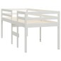 vidaXL Cama alta blanca madera maciza pino 75x190 cm vidaXL Cama alta blanca madera maciza pino 75x190 cm