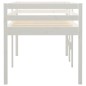 vidaXL Cama alta blanca madera maciza pino 75x190 cm vidaXL Cama alta blanca madera maciza pino 75x190 cm