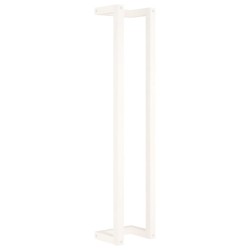 vidaXL Toallero de madera maciza de pino blanco 23x18x110 cm
