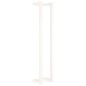 vidaXL Toallero de madera maciza de pino blanco 23x18x110 cm vidaXL Toallero de madera maciza de pino blanco 23x18x110 cm