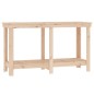 vidaXL Banco de trabajo de madera maciza de pino 140x50x80 cm vidaXL Banco de trabajo de madera maciza de pino 140x50x80 cm