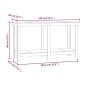 vidaXL Banco de trabajo de madera maciza de pino 140x50x80 cm vidaXL Banco de trabajo de madera maciza de pino 140x50x80 cm