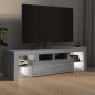 vidaXL Mueble de TV con luces LED gris Sonoma 140x36,5x40 cm