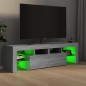 vidaXL Mueble de TV con luces LED gris Sonoma 140x36,5x40 cm