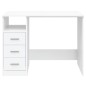 vidaXL Escritorio cajones madera contrachapada blanco 102x50x76 cm vidaXL Escritorio cajones madera contrachapada blanco 102x50x76 cm