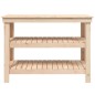 vidaXL Banco de trabajo de madera maciza de pino 110,5x50x80 cm vidaXL Banco de trabajo de madera maciza de pino 110,5x50x80 cm