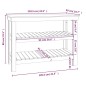 vidaXL Banco de trabajo de madera maciza de pino 110,5x50x80 cm vidaXL Banco de trabajo de madera maciza de pino 110,5x50x80 cm