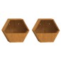 vidaXL Jardineras de pared 2 uds acero corten oxidado 30x10x25 cm vidaXL Jardineras de pared 2 uds acero corten oxidado 30x10x25 cm