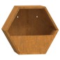 vidaXL Jardineras de pared 2 uds acero corten oxidado 30x10x25 cm vidaXL Jardineras de pared 2 uds acero corten oxidado 30x10x25 cm