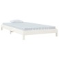 vidaXL Cama apilable de madera pino maciza blanco 80x200 cm