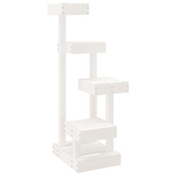 vidaXL Árbol para gatos madera maciza de pino blanco 45,5x49x103 cm 