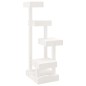 vidaXL Árbol para gatos madera maciza de pino blanco 45,5x49x103 cm vidaXL Árbol para gatos madera maciza de pino blanco 45,5x49x103 cm