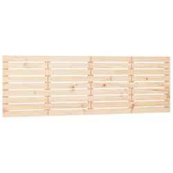 vidaXL Cabecero de cama de pared madera maciza de pino 186x3x63 cm