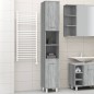 vidaXL Armario de baño madera contrachapada gris Sonoma 30x30x179 cm vidaXL Armario de baño madera contrachapada gris Sonoma 30x30x179 cm