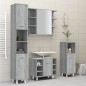 vidaXL Armario de baño madera contrachapada gris Sonoma 30x30x179 cm vidaXL Armario de baño madera contrachapada gris Sonoma 30x30x179 cm