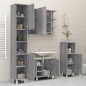 vidaXL Armario de baño madera contrachapada gris Sonoma 30x30x179 cm vidaXL Armario de baño madera contrachapada gris Sonoma 30x30x179 cm