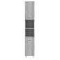 vidaXL Armario de baño madera contrachapada gris Sonoma 30x30x179 cm vidaXL Armario de baño madera contrachapada gris Sonoma 30x30x179 cm