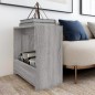 vidaXL Mesa auxiliar madera contrachapada gris Sonoma 50x26x50 cm vidaXL Mesa auxiliar madera contrachapada gris Sonoma 50x26x50 cm