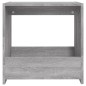 vidaXL Mesa auxiliar madera contrachapada gris Sonoma 50x26x50 cm vidaXL Mesa auxiliar madera contrachapada gris Sonoma 50x26x50 cm