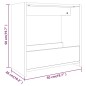 vidaXL Mesa auxiliar madera contrachapada gris Sonoma 50x26x50 cm vidaXL Mesa auxiliar madera contrachapada gris Sonoma 50x26x50 cm